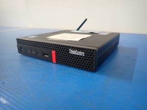 lot 17 image: Lenovo&nbspThinkCentre M720q &nbspINTEL CORE I5-8500T 2.1 Ghz  8GB DDR4 SDRAM  500GB HD  NO OS  Includes power cable &nbspCracked Face plate. Has wifi card and antenna