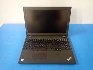 lot 19 image: Lenovo&nbspThinkPad T560 Laptop &nbspINTEL CORE I5-6300U 2.4 Ghz  4GB DDR4 RAM  256GB SSD  15.6 screen with 1920 x 1080 HD Resolution  Second Battery Removed  NO OS  NO Charger 