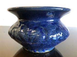 lot 147 image: Antique Blue Art Pottery Vase