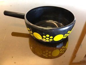 lot 148 image: Vintage 1960s Danish Modern Enameled Cast Iron Pan