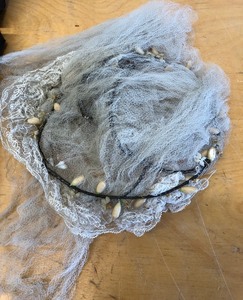 lot 162 image: Antique 1920s Wedding Dress