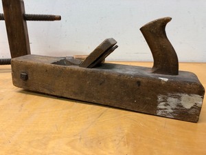 lot 170 image: Antique Primitive Woodworking Clamp & Plane