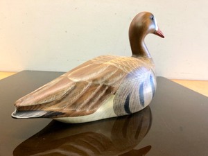 lot 211 image: Excellent Carved Painted Wood Ducks Unlimited Duck Decoy