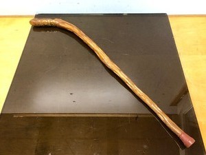 lot 226 image: Hand Carved Walking Stick #1