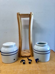 lot 274 image: Genuine Stoneware Watter Cooler wStand