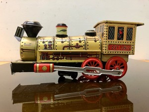 lot 314 image: Large Vintage 1960s Tin Litho Train Engine Toy