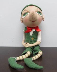 lot 31 image: 19 Elf Pixie Plush Figure by Joe spencer - Gathered Traditions