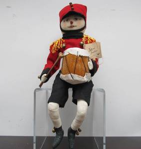 lot 34 image: 20 Christmas Drummer Drummond Plush Figure by Joe spencer - Gathered Traditions