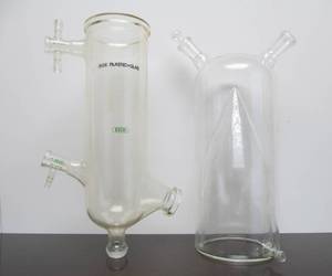 lot 52 image: 2 Unusual Vintage Scientific Glass Pieces