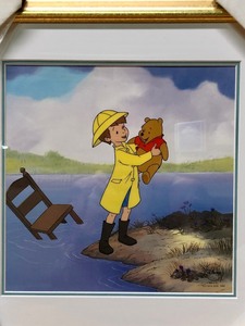 lot 329 image: Framed DISNEY Limited Edition Sericel - Winnie the Pooh - Spring Rescue