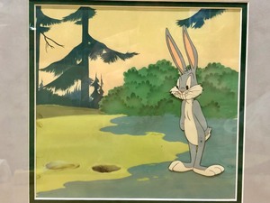 lot 332 image: Original Old Vintage Production Cel for Bugs Bunny Cartoon 