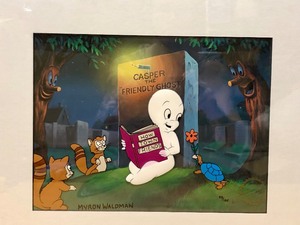 lot 333 image: Hand Signed Numbered CASPER THE GHOST Comic Book Art Hand Painted - Signed by Myron Waldman