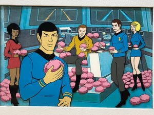 lot 351 image: Original Hand Painted Production Cel for the Animated STAR TREK TV Show