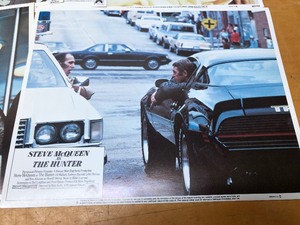 lot 352 image: Complete Set of Vintage 1980 Movie Poster Lobby Cards for The Hunter Starring Steve McQueen