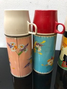 lot 361 image: Lot of 5 Vintage Lunchbox Thermoses #1