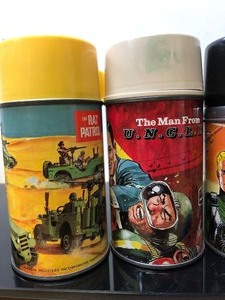 lot 373 image: Lot of 5 Vintage Lunchbox Thermoses #13