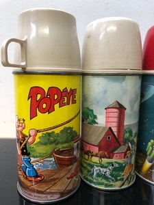 lot 376 image: Lot of 5 Vintage Lunchbox Thermoses #16