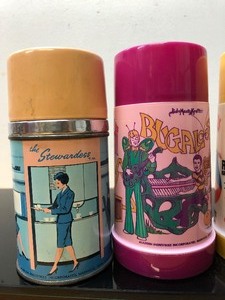 lot 378 image: Lot of 5 Vintage Lunchbox Thermoses #18