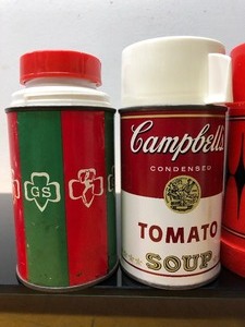 lot 384 image: Lot of 5 Vintage Lunchbox Thermoses #24