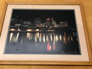 lot 433 image: Large Format Framed Signed Numbered Saint Paul Skyline Photograph by Steven Linder