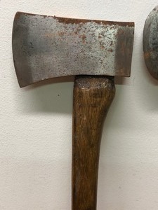 lot 440 image: 2 Nice Old VintageAntique Axes - One Double-Edged