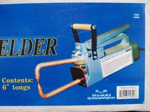 lot 65 image: NEW IN BOX Chicago Electric 230V Spot Welder