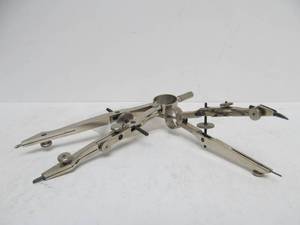 lot 83 image: Complete Old Vintage German Drafting Tool Set wCase