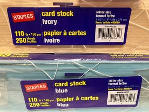 Colored Cardstock