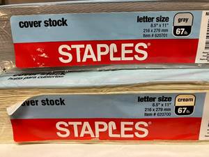 Colored Cover Stock Paper
