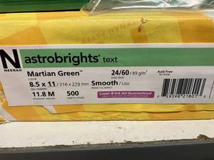 Astrobrights Copy Paper