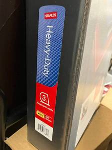 Black 3-Inch Binders