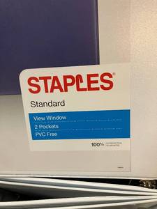 White 1-Inch Binders