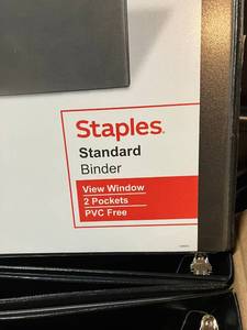 Black 1-Inch Binders