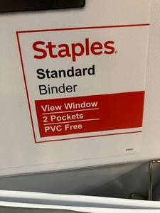White 2 Three Ring Binders