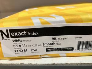 White Cardstock