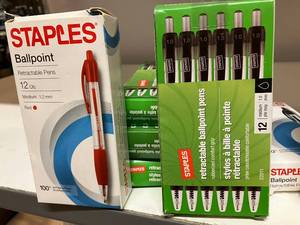 Staples Ballpoint Pens