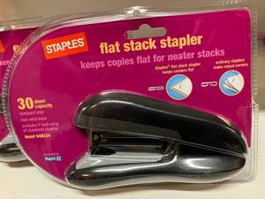 Flat Stack Staplers and Staples