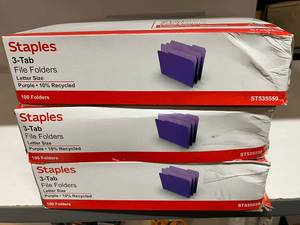 Purple File Folders