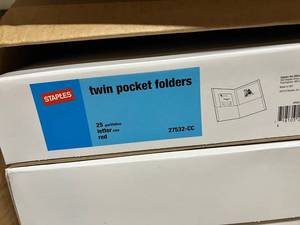 Red Two Pocket Folders
