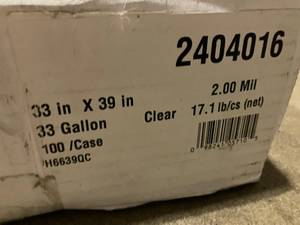 33 Gallon Can Liners