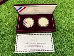 Robert F Kennedy Proof & Uncirculated Silver Dollars