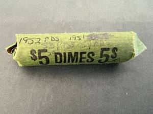 Full Roll (40) Silver Roosevelt Dimes
