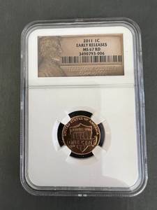 2011 Lincoln Cent Early Releases MS 67 RD