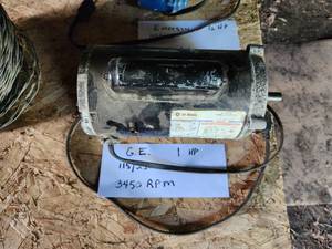 lot 74 image: G.E. 1-HP A-C Motor 5KC39RN44GX