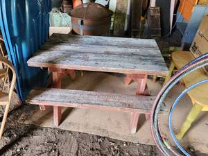 lot 86 image: Childrens Picnic Table