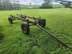 lot 3 image: Home Built Running Gear  Flat Rack