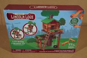 lot 48 image: The Original Lincoln Logs 2-Tiered Tree House Building Set