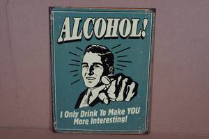 lot 84 image: Vintage Style Metal Sign