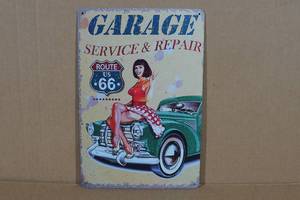 lot 91 image: Garage Metal Sign