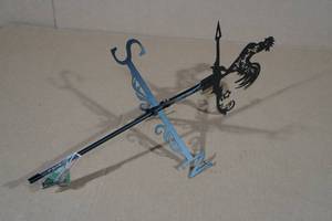 lot 97 image: Laser Cut Steel Rooster Weather Vane